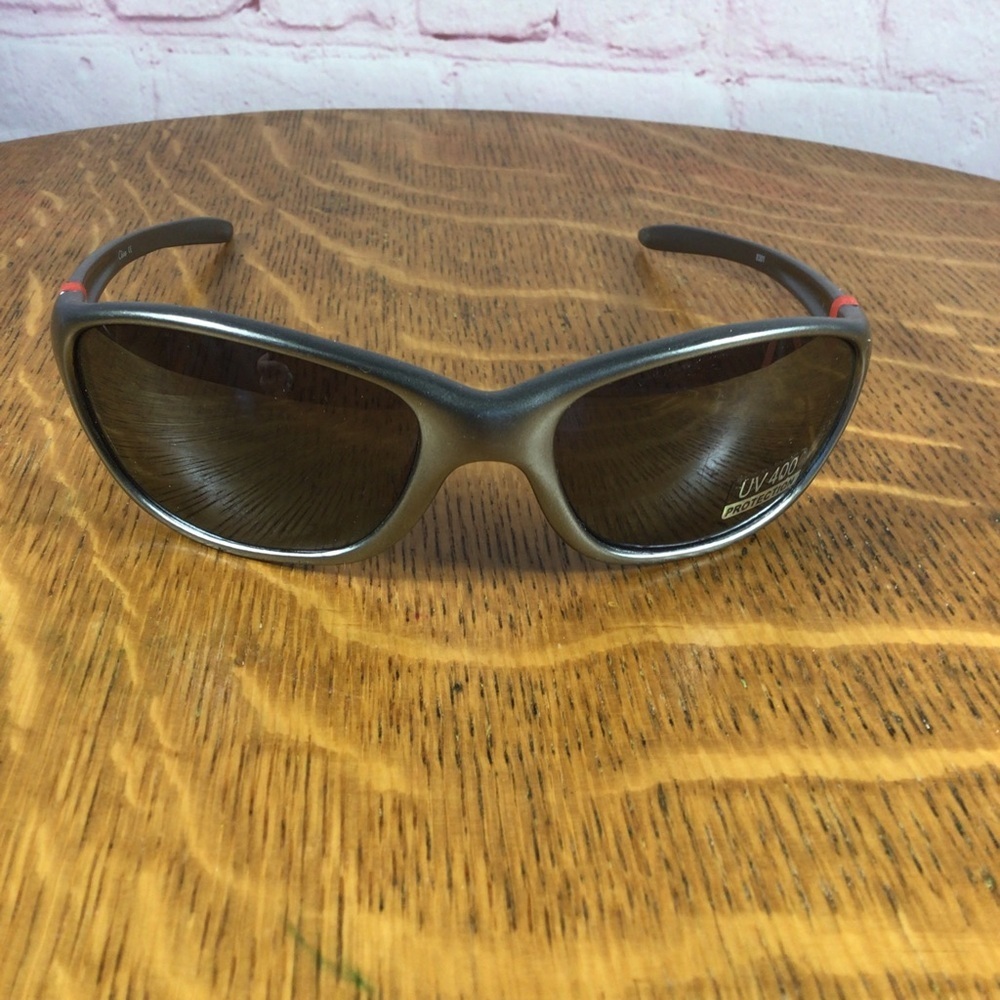 Gray and Red Frame Sunglasses